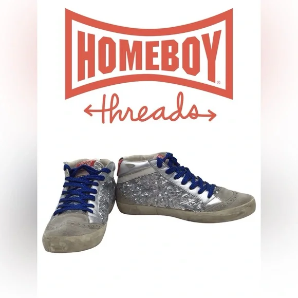 Golden Goose Deluxe Brand Silver Sneakers Women’s size EURO 37 US 5.5 - Picture 2 of 7